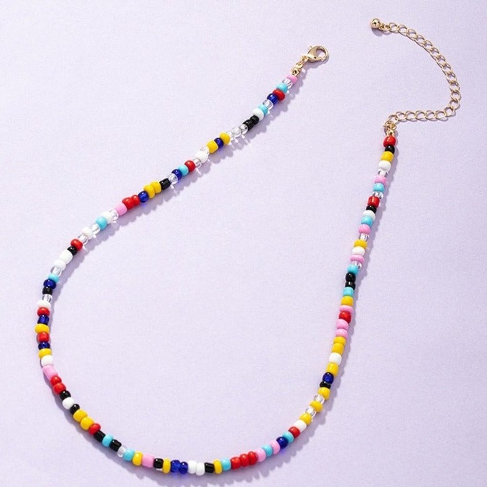 Colorful beaded necklace